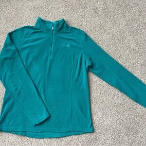 The North Face Green 1/4 Zip Jacket.  Woman’s Large